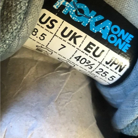 HOKA ONE ONE Arahi 4 Women's Running Sneaker Blue Haze/Lunar 8.5 Pre-Owned - Picture 10 of 11